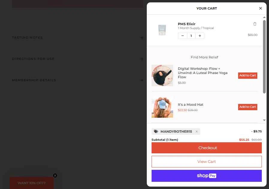 Marea Wellness checkout page showing Marea Wellness discount code box | Screenshot taken by SimplyCodes community member on Feb 2, 2026