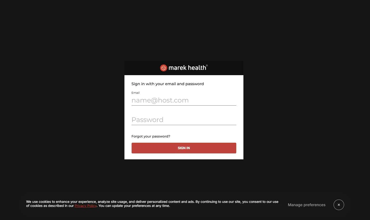 Marek Health checkout page showing Marek Health discount code box | Screenshot taken by SimplyCodes community member on Dec 30, 2025
