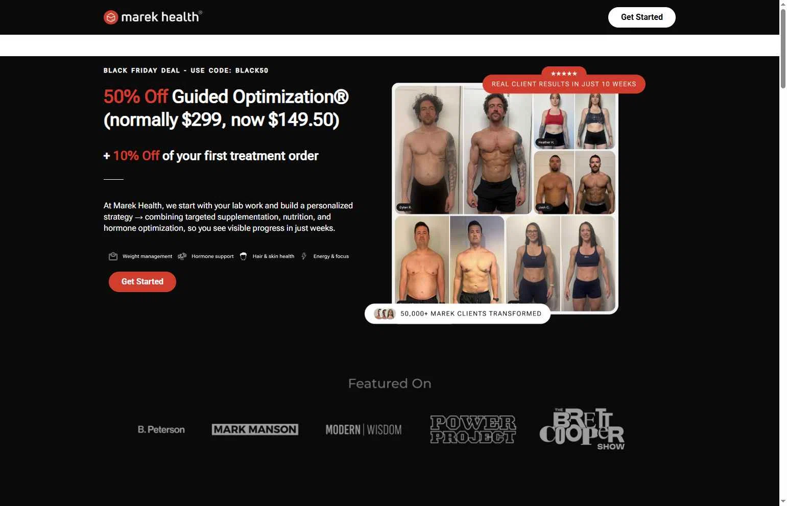 Marek Health checkout page showing Marek Health discount code box | Screenshot taken by SimplyCodes community member on Jan 28, 2026