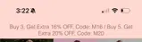M20 coupon verification screenshot