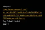 AFF22 coupon verification screenshot