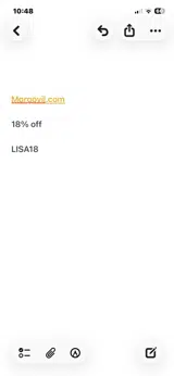 LISA18 coupon verification screenshot