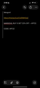AFF22 coupon verification screenshot