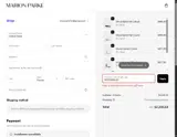 Marion Parke coupon verification screenshot