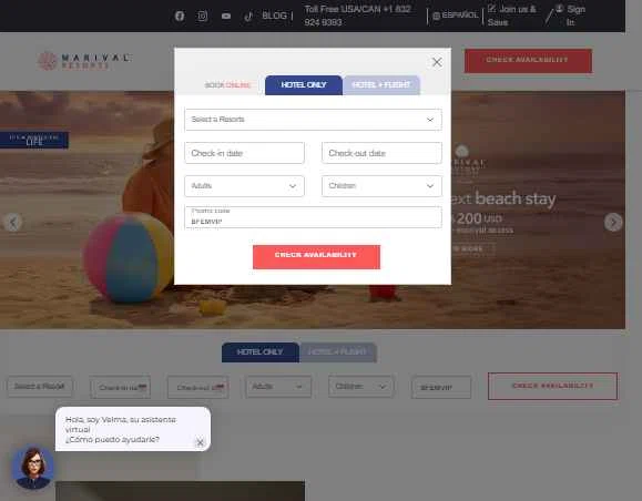 Marival checkout page showing Marival promo code box | Screenshot taken by SimplyCodes community member on Dec 22, 2025