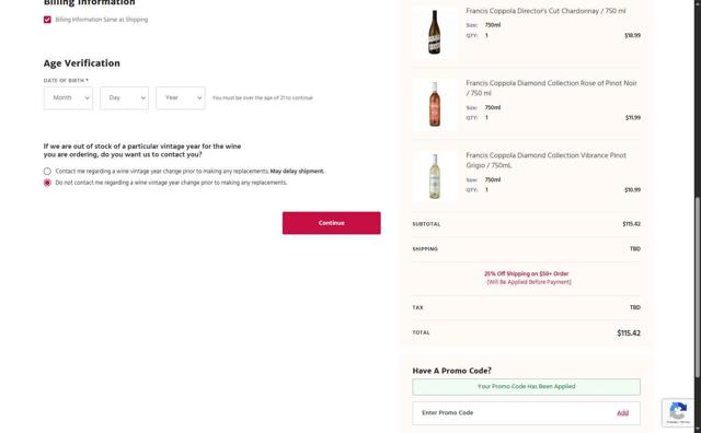 Marketview Liquor checkout page showing Marketview Liquor promo code box | Screenshot taken by SimplyCodes community member on Jul 27, 2025