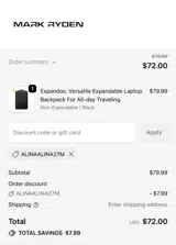 ALINAALINA27M coupon verification screenshot
