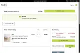 Marks & Spencer IE coupon verification screenshot