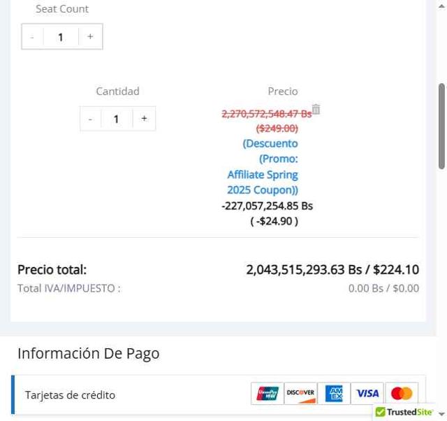 Markzware checkout page showing Markzware coupon code box | Screenshot taken by SimplyCodes community member on May 11, 2025