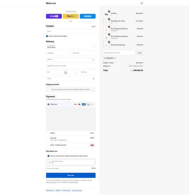 Marlo Laz checkout page showing Marlo Laz promo code box | Screenshot taken by SimplyCodes community member on Aug 21, 2025