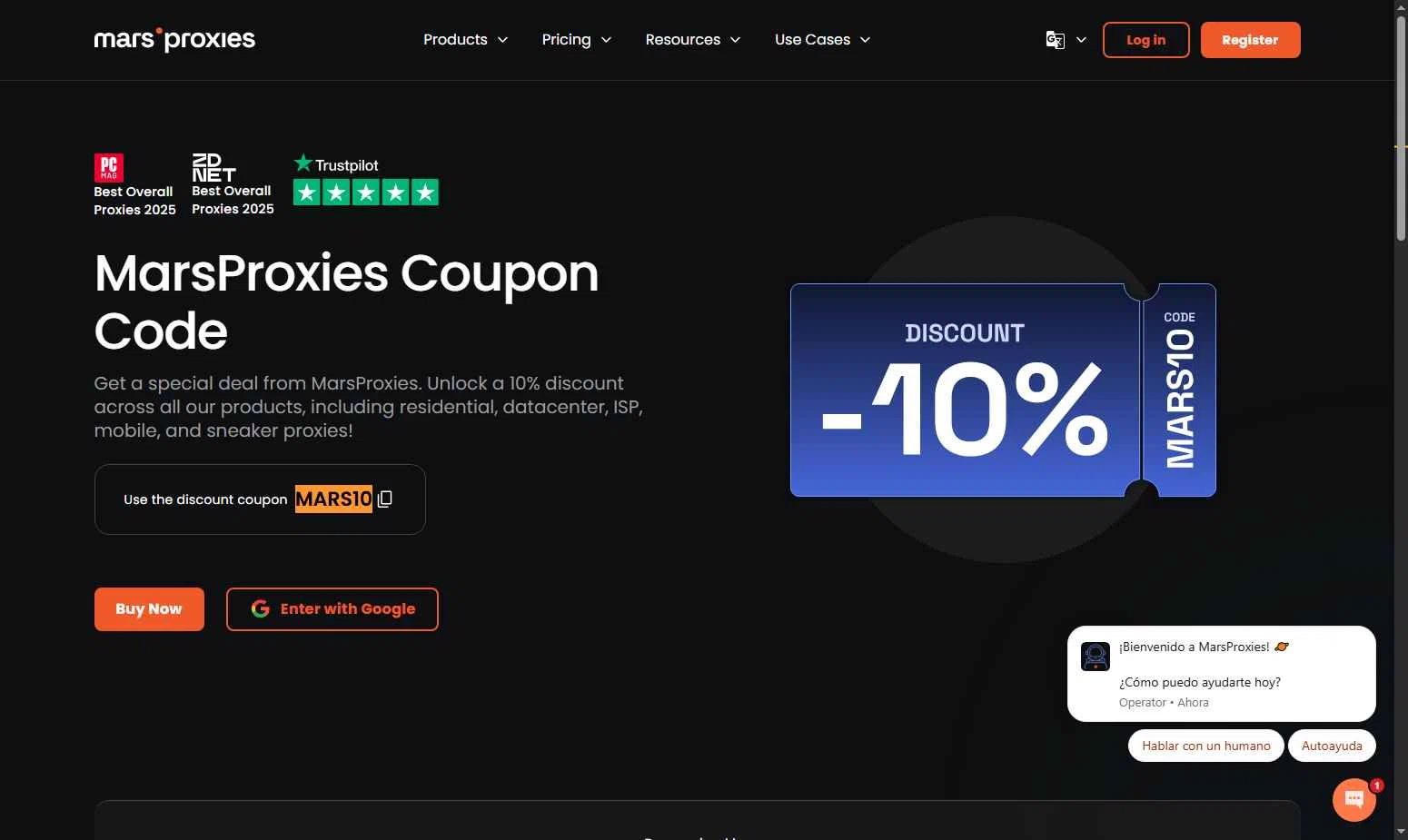 MarsProxies checkout page showing MarsProxies coupon code box | Screenshot taken by SimplyCodes community member on Oct 5, 2025