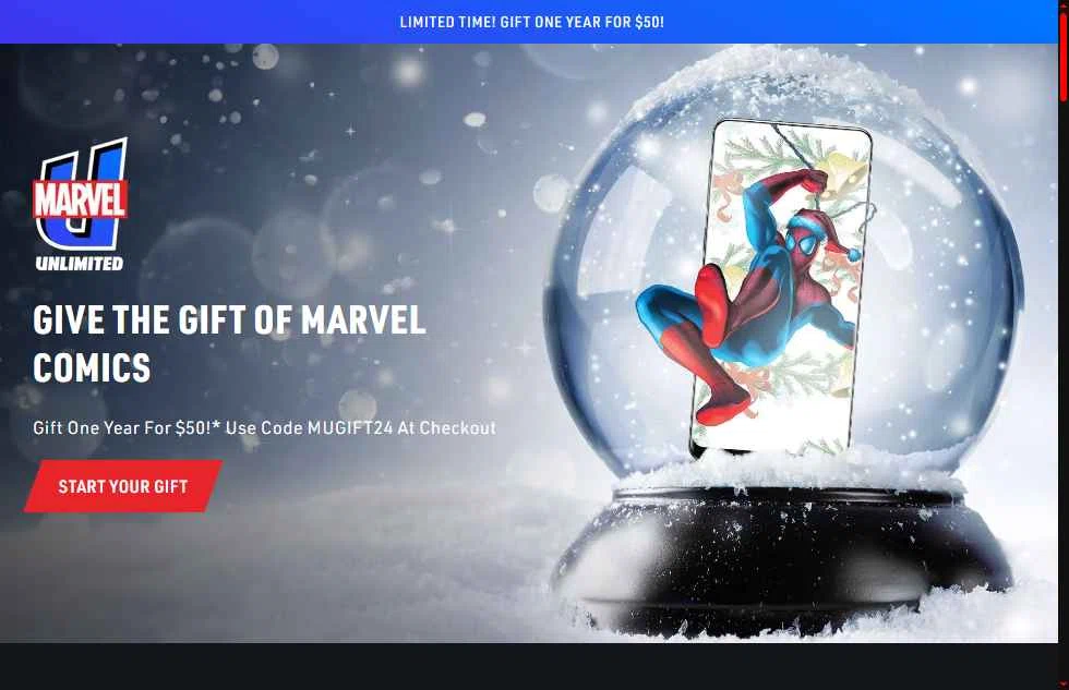 Verification screenshot for For Only $50 Select Items (members Only) at Marvel Unlimited - 13d ago