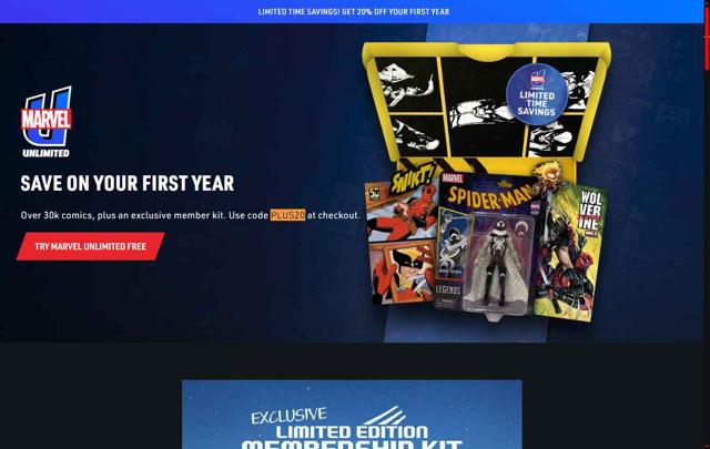 Marvel Unlimited checkout page showing Marvel Unlimited promo code box | Screenshot taken by SimplyCodes community member on Sep 21, 2025