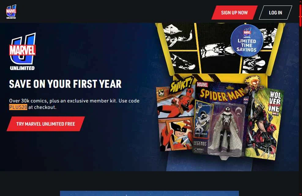 Marvel Unlimited checkout page showing Marvel Unlimited promo code box | Screenshot taken by SimplyCodes community member on Dec 25, 2025