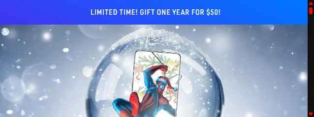 Verification screenshot for For Only $50 Select Items (members Only) at Marvel Unlimited - 13d ago