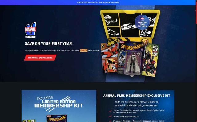 Marvel Unlimited checkout page showing Marvel Unlimited promo code box | Screenshot taken by SimplyCodes community member on Aug 24, 2025