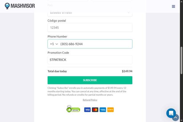 Mashvisor checkout page showing Mashvisor promo code box | Screenshot taken by SimplyCodes community member on Jul 31, 2025