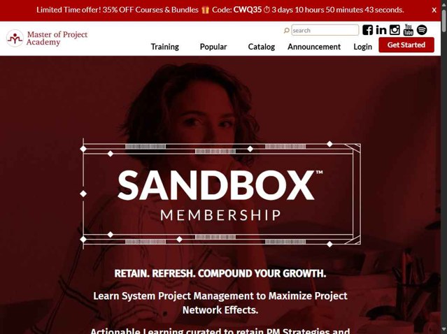 Master of Project Academy checkout page showing Master of Project Academy promo code box | Screenshot taken by SimplyCodes community member on Aug 12, 2025