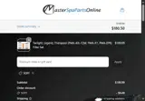 Master Spa Parts coupon verification screenshot