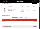 Mat&Max coupon verification screenshot