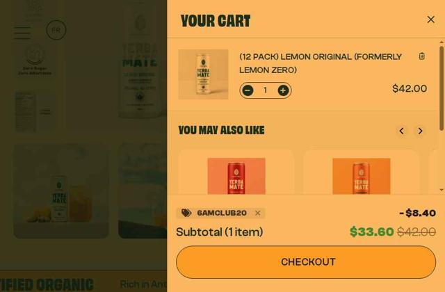 Mateina checkout page showing Mateina promo code box | Screenshot taken by SimplyCodes community member on Jul 21, 2025
