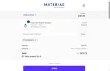 MATERIAE15 coupon verification screenshot