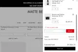 Matte Beauty coupon verification screenshot