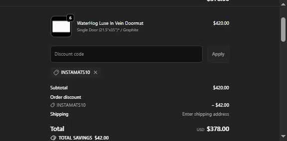 Matterly, LLC checkout page showing Matterly, LLC promo code box | Screenshot taken by SimplyCodes community member on Jan 28, 2026