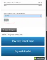 AAA coupon verification screenshot