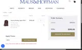 Maus & Hoffman coupon verification screenshot