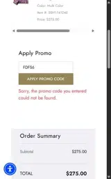Maus & Hoffman coupon verification screenshot