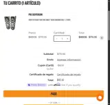 CART5 coupon verification screenshot