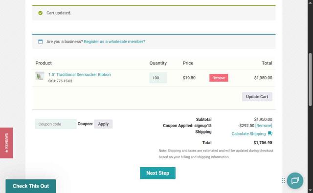 May Arts checkout page showing May Arts coupon code box | Screenshot taken by SimplyCodes community member on Aug 31, 2025