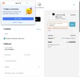 Cream20 coupon verification screenshot