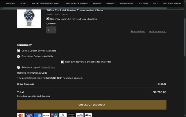 Mayors checkout page showing Mayors promo code box | Screenshot taken by SimplyCodes community member on Jul 23, 2025