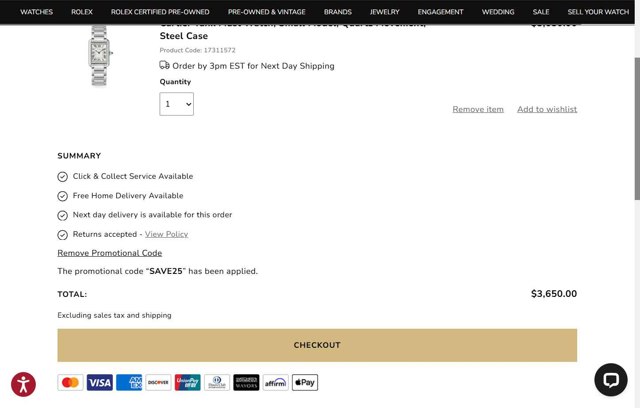 Mayors checkout page showing Mayors promo code box | Screenshot taken by SimplyCodes community member on Jul 23, 2025