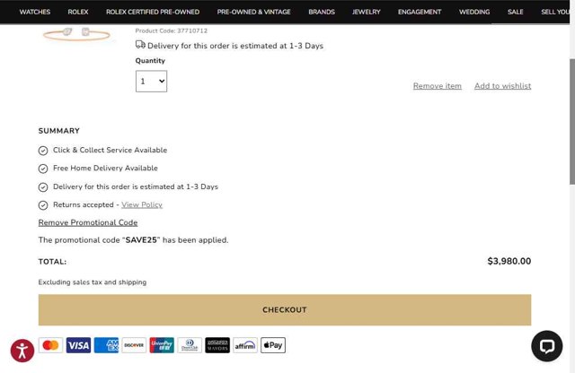 Mayors checkout page showing Mayors promo code box | Screenshot taken by SimplyCodes community member on Jul 23, 2025