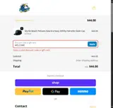 WELCOME coupon verification screenshot