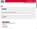 MCC Theater coupon verification screenshot