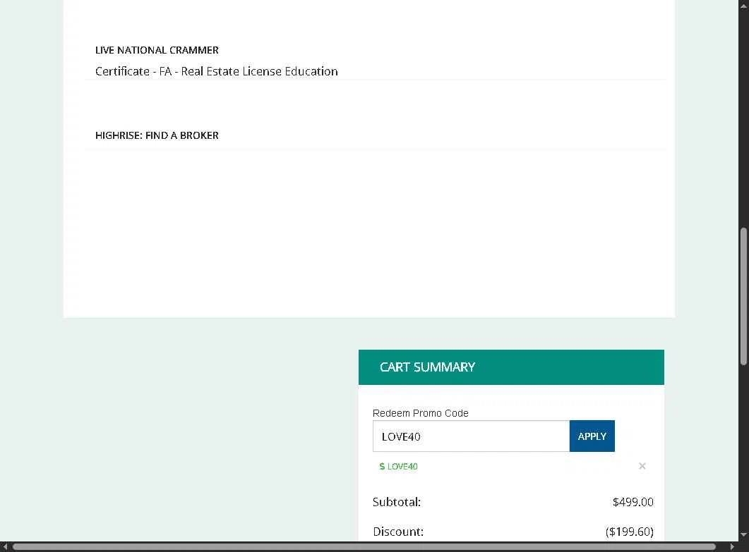 McKissock checkout page showing McKissock promo code box | Screenshot taken by SimplyCodes community member on Feb 7, 2026