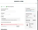 Meadows & Byrne coupon verification screenshot