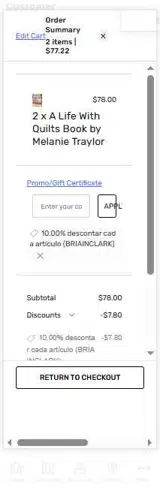 BRIAINCLARK coupon verification screenshot