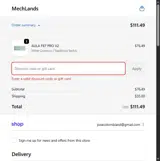 MechLands coupon verification screenshot
