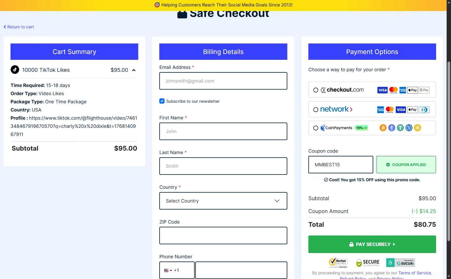 Media Mister checkout page showing Media Mister coupon code box | Screenshot taken by SimplyCodes community member on Jan 11, 2026