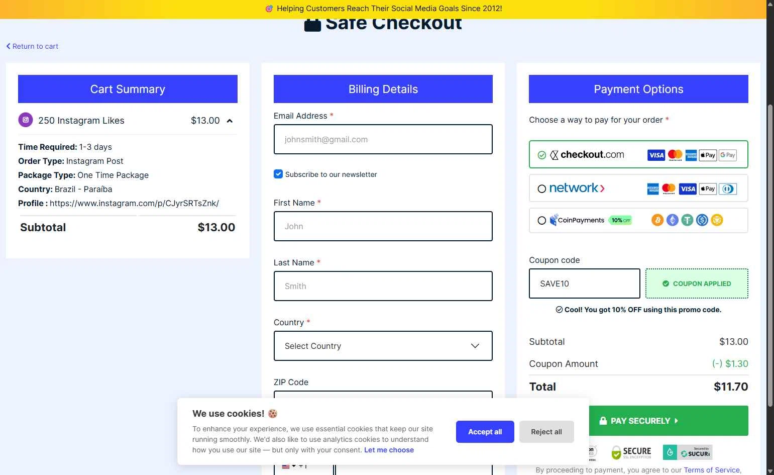 Media Mister checkout page showing Media Mister coupon code box | Screenshot taken by SimplyCodes community member on Feb 4, 2026