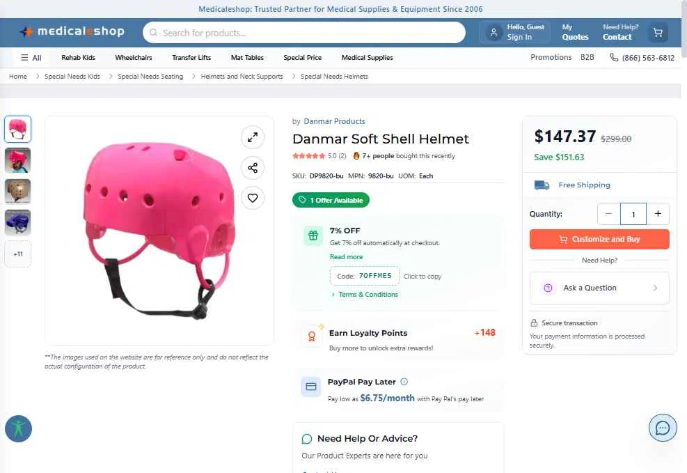 Medicaleshop checkout page showing Medicaleshop promo code box | Screenshot taken by SimplyCodes community member on Jan 13, 2026