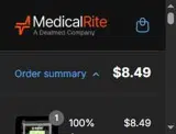 MedicalRite coupon verification screenshot