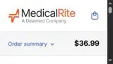 MedicalRite coupon verification screenshot