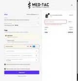 MED-TAC International coupon verification screenshot