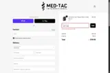 MED-TAC International coupon verification screenshot